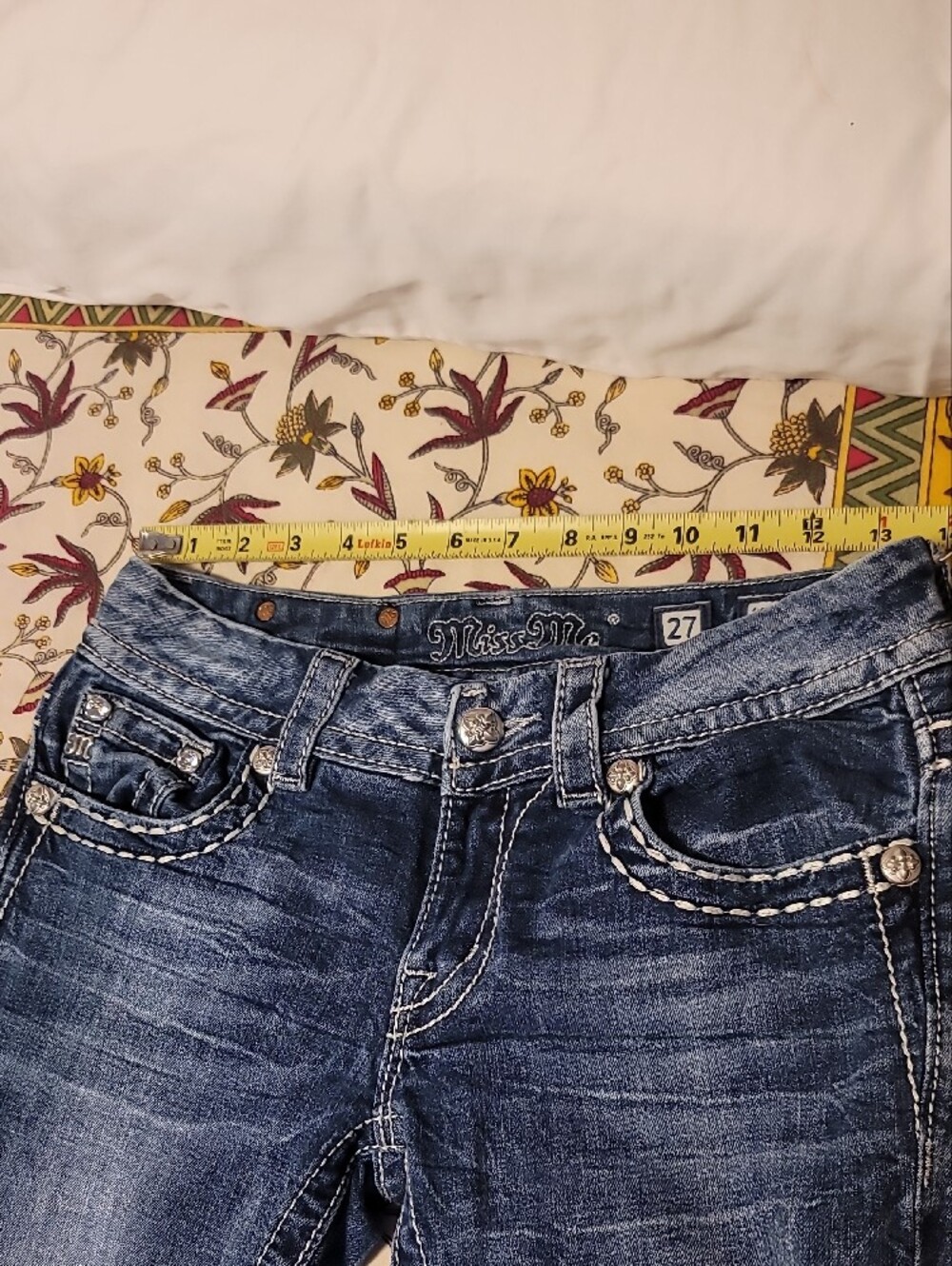 Miss Me Sz 27 Skinny Jeans Sparkly! - Picture 4 of 11